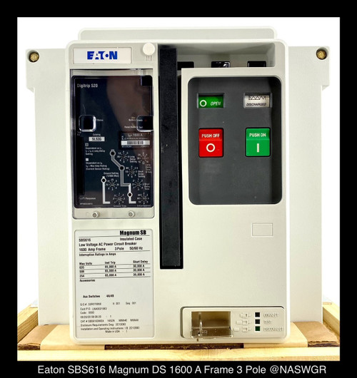Eaton Magnum Sb Sbs616 Breaker (m/o,d/o) 1600 Amp - Unused Surplus