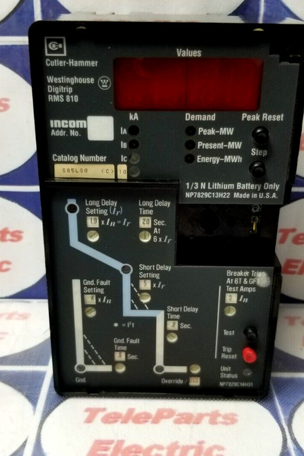 Eaton Cutler-hammer Digitrip Rms 810 Lsig Functions S58lsg (stock W-019)