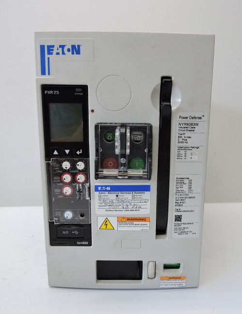 Eaton Power Defense Nyr6083w Insulated Case Circuit Breaker 800 a 3 Pole - Read