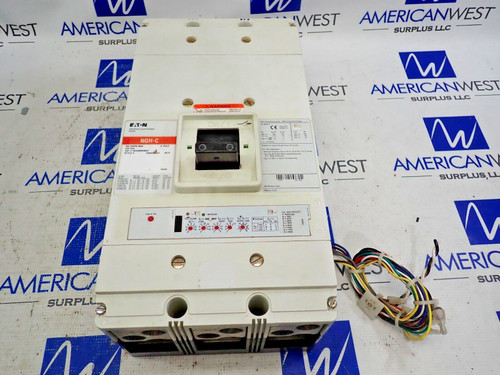 Eaton Ngh308036ec 800 Amp 3 Pole 600v Lsig Circuit Breaker W/aux Switch Tested