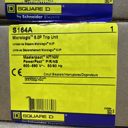 Square D S164a Trip 6.0 Trip Unit New in Factory Box