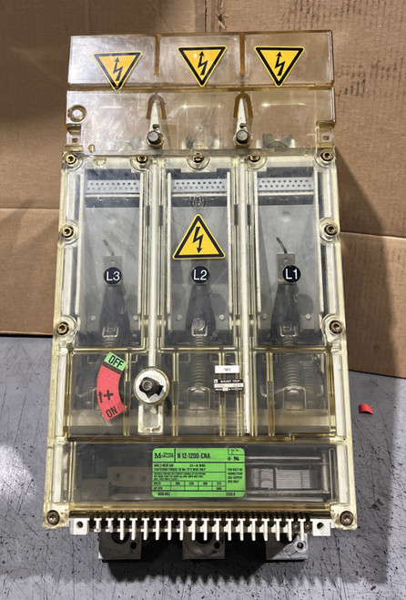 Moeller N12-1200-cna Disconnect Switch, 600v 1200a, Used