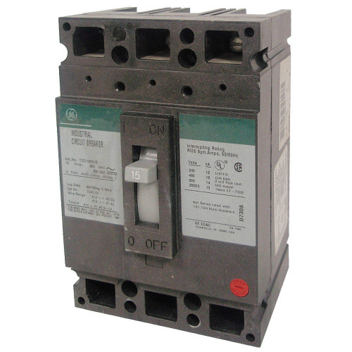 Ge Circuit Breaker,20a,3p,600vac,thed 6axn5