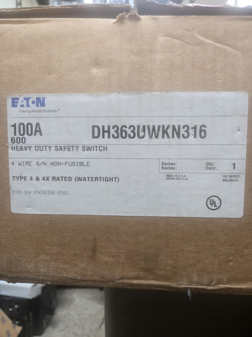 Dh363uwkn316 Eaton New in Box