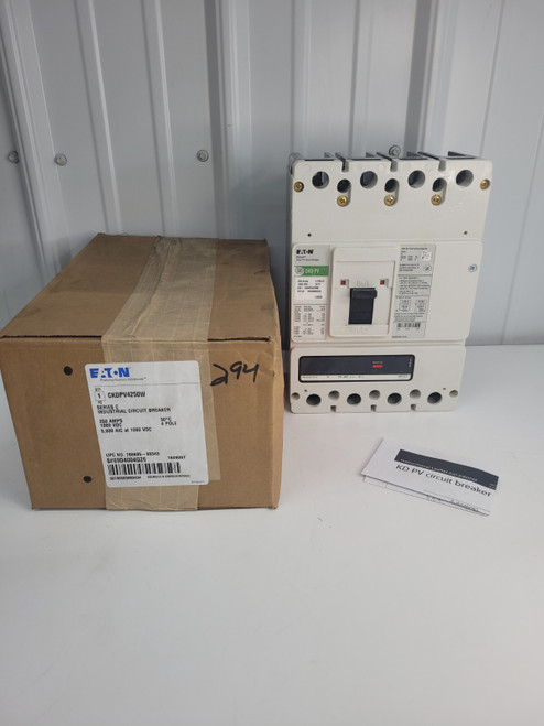 Eaton Ckdpv4250w Pvgard Solar Pv Circuit Breaker 250a 1000v 4 Pole New in Box H9