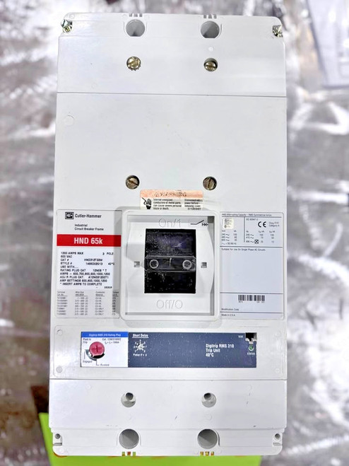 Cutler Hammer / Eaton Hnd312t33w 1200a, 3 Pole Molded Case Circuit Breaker