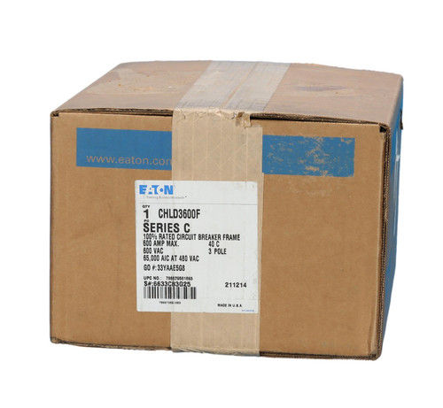 New Chld3600 100 Rated 600a Molded Case Breaker Complete W/trip 310+