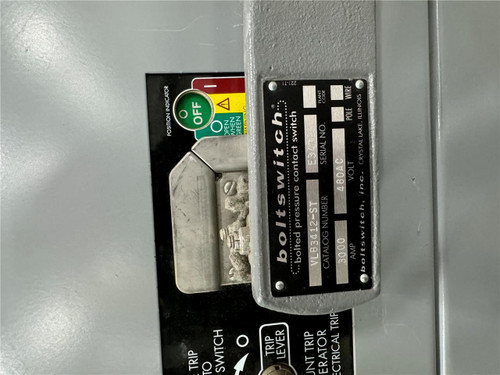 Boltswitch Vlb3412-st - 3000 Amp 480ac Volt - Excellent / Tested