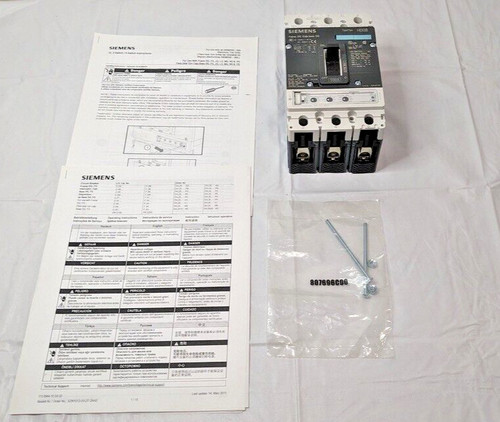 Siemens Vl Molded Case Circuit Breaker W/electronic Trip Unit 100a 3-p Hdk3r100l