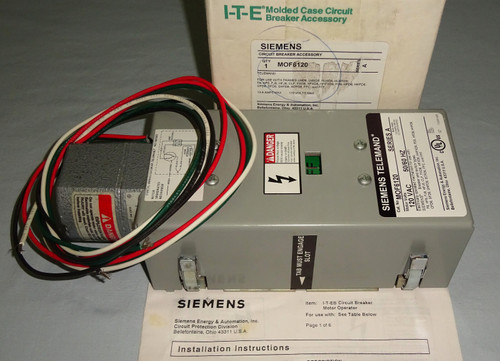 Siemens Telemand Mof6120 Circuit Breaker Motor Operator Series a New