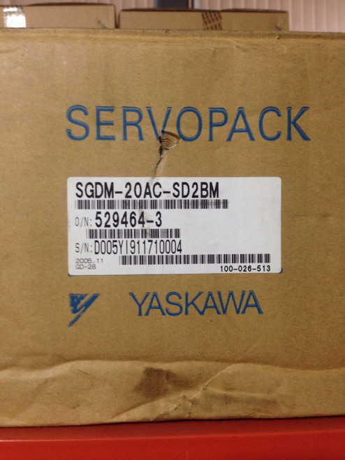 Yaskawa Sgdm-20ac-sd2bm Servo Driver - New