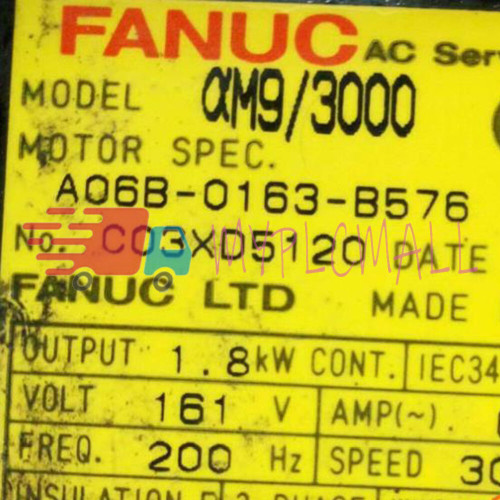 1PCS Fanuc A06b-0163-b576 Servo Motor - Used Industrial Equipment