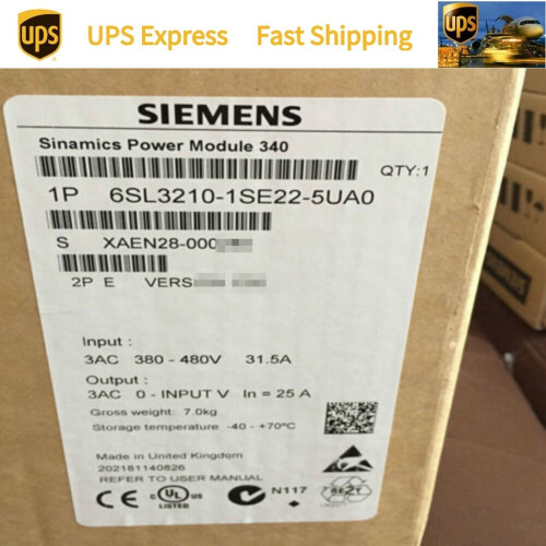 Siemens 6sl3210-1se22-5ua0 Plc - Industrial Control System