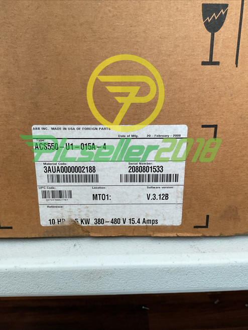 Abb Acs550-u1-015a-4 7.5hp Variable Frequency Drive
