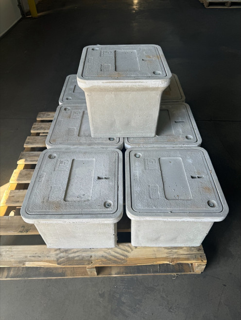 12x12x12 Polymer Concrete Tier 22 Handhole Vault, Price Is for 5 Hand Holes