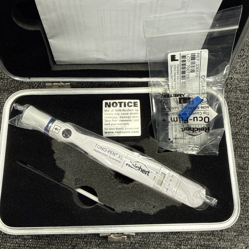 Reichert Tono-pen Xl Applanation Tonometer New in Traveling Case