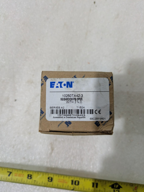 Eaton Mushroom Pb Oper, with 2 N.c. 10250ta42-3 Series A2