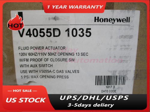 One Honeywell V4055d1035 110v Fluid Power Gas Valve New
