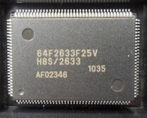 HD64F2633F25V 32-BIT, FLASH, 25 MHz, MICROCONTROLLER, PQFP128 (20 PER)