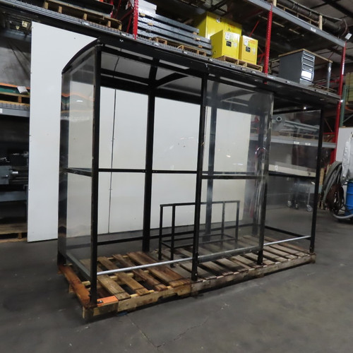 Freestanding Smoking Shelter 10'4" X 3'6" X 7'11" Outdoor Shelter