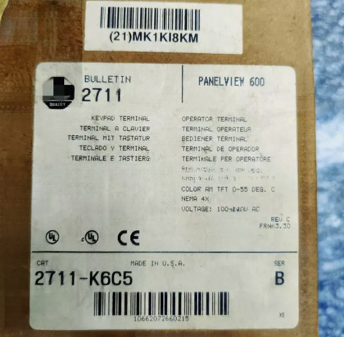 Brand Ab 2711-k6c5 Touch Screen Hmi - New