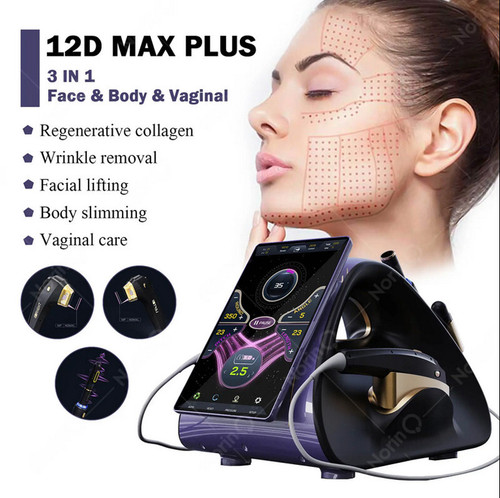 3 in 1 Portable 12d Max Plus Smas Face Lift Machine Vaginal Tighten Rejuvenation