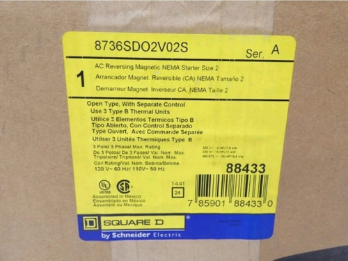 Square D 8736sdo2v02s Ser.a 110/120v - Industrial Control Device