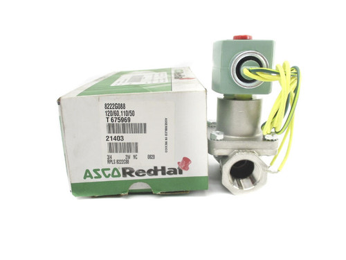 Asco 8222g088 110/120v 125psi Industrial Equipment - Open Box
