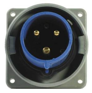 Hubbell Wiring Device-Kellems Hbl363B6W Pin&Sleeve Inlet G6781844