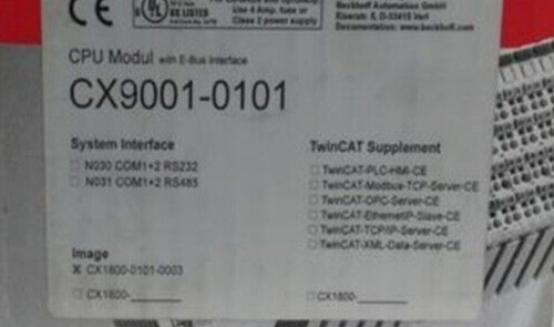 Beckhoff Cx9001-0101 Cpu Module - Industrial Automation Component