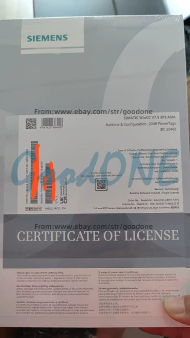 1PC Siemens 6av6381-2bp07-5av0 Software - Industrial Automation Solution
