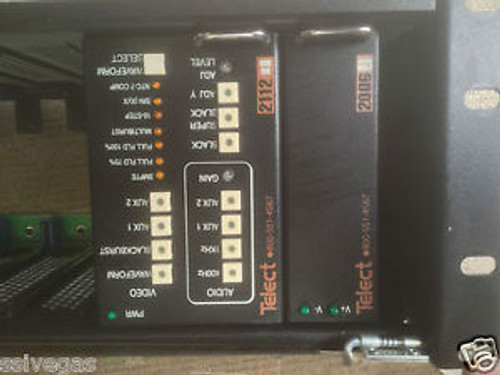 Telect 2112 audio Video Generator Card with 2006 power supply and main Frame