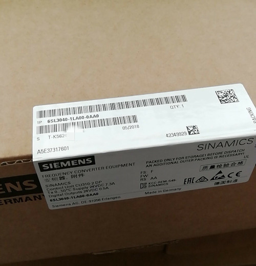 Siemens 6sl3040-0la00-0aa1 S120 Control Unit Cu310 Dp - New