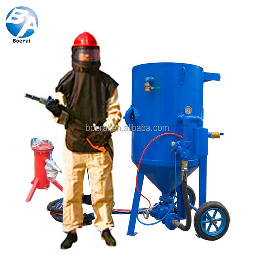 Dongguan Boerai Sandblasting Polishing Equipment Co., Ltd. Portable High Pressure Dry Sandblasting Machine for Derusting