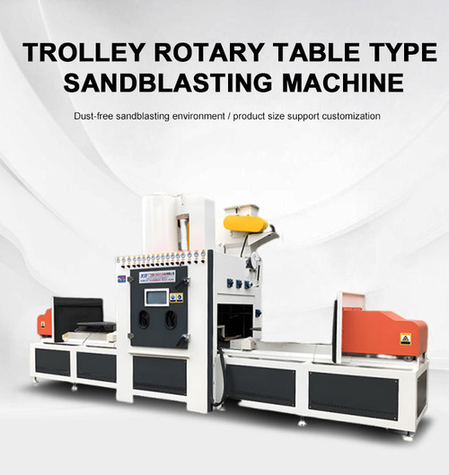 Zhongshan Xintai Import And Export Co., Ltd. Dust-free Rotary Trolley Sandblasting Machine Cabinet for Efficient Use