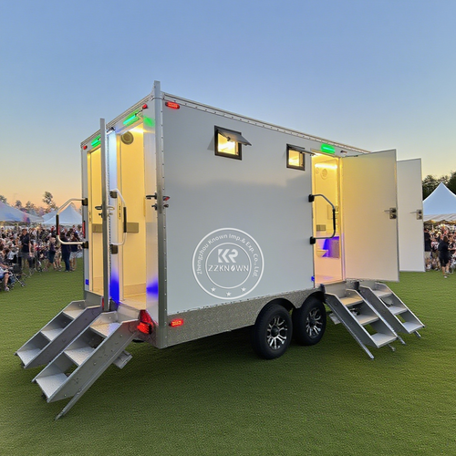 Zhengzhou Known Imp. & Exp. Co., Ltd. Vip Mobile Luxury Portable Washroom with 4 Stalls