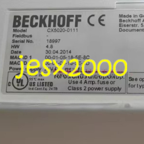1PC Beckhoff Cx5020-0111 Embedded Pc - Industrial Control System