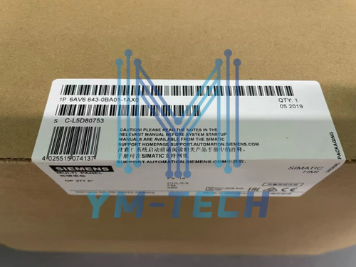 Siemens 6av6643-0ba01-1ax0 Hmi Touch Panel - Reliable Control