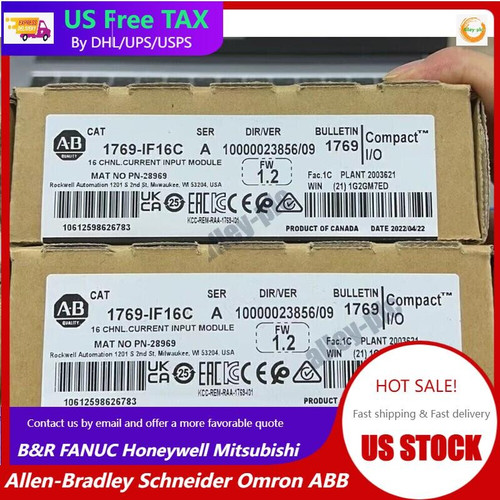 Ab 1769-if16c Compact I/o 16pt A/i Current Input Module - New