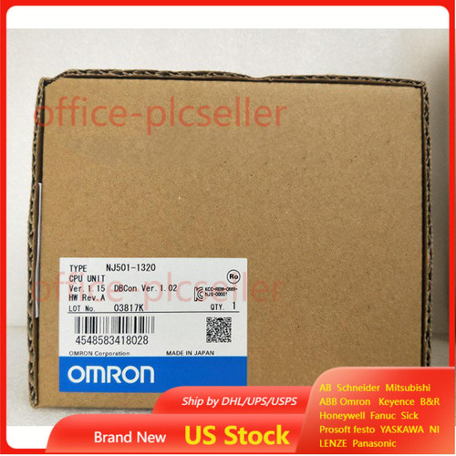 One Omron Nj501-1320 Cpu Controller Unit - Advanced Automation Control