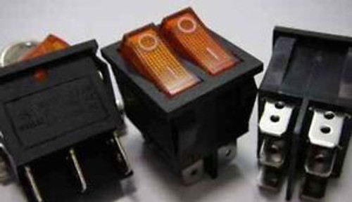 50p,Power Amber Lighted Snap in O/F Rocker Switch,YY212N