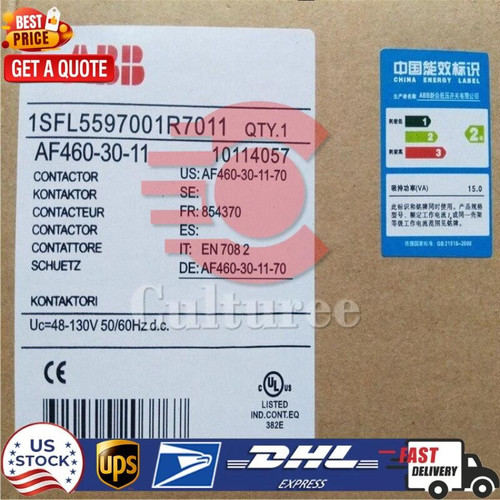 New Abb Af460-30-11 Ac Contactor 50/60hz 48-130v