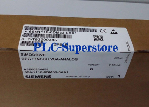 Siemens 6sn1118-0dm33-0aa1 Digital Control Loop Block