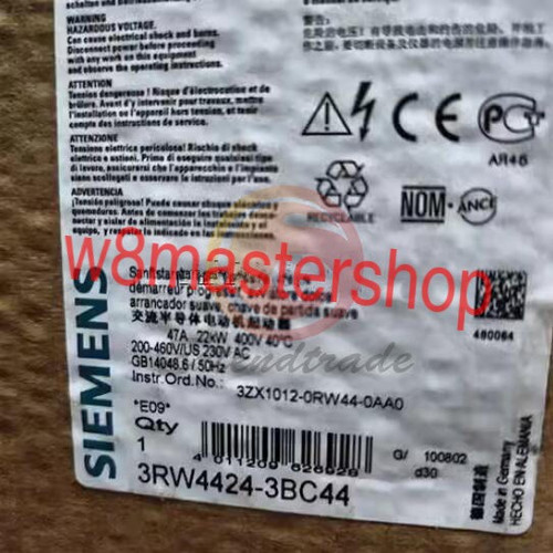 ONE Siemens 3rw4424-3bc44 Soft Starter - New Industrial Equipment