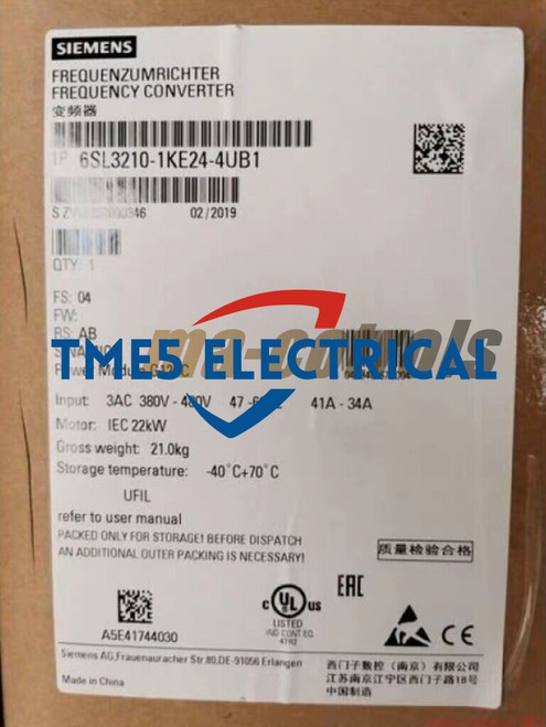 6sl3210-1ke24-4ub1 Inverter - High-performance Drive