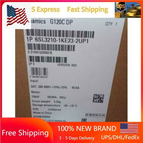New Siemens 6sl3210-1ke23-2up1 Industrial Component