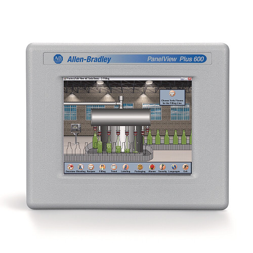 New Ab 2711p-t6c5d Panelview Plus 600 - Hmi Display Unit