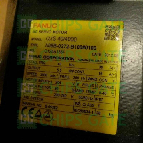 1PCS Fanuc A06b-0272-b100 0100 Tested Servo Motor
