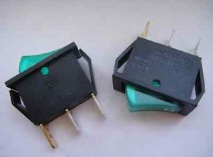 150P Green Led Illuminated On-Off Spst Rocker Switch,G13C