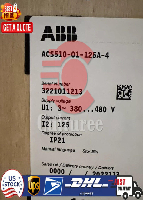 1PCS Abb Acs510-01-125a-4 Frequency Converter No Keypad
